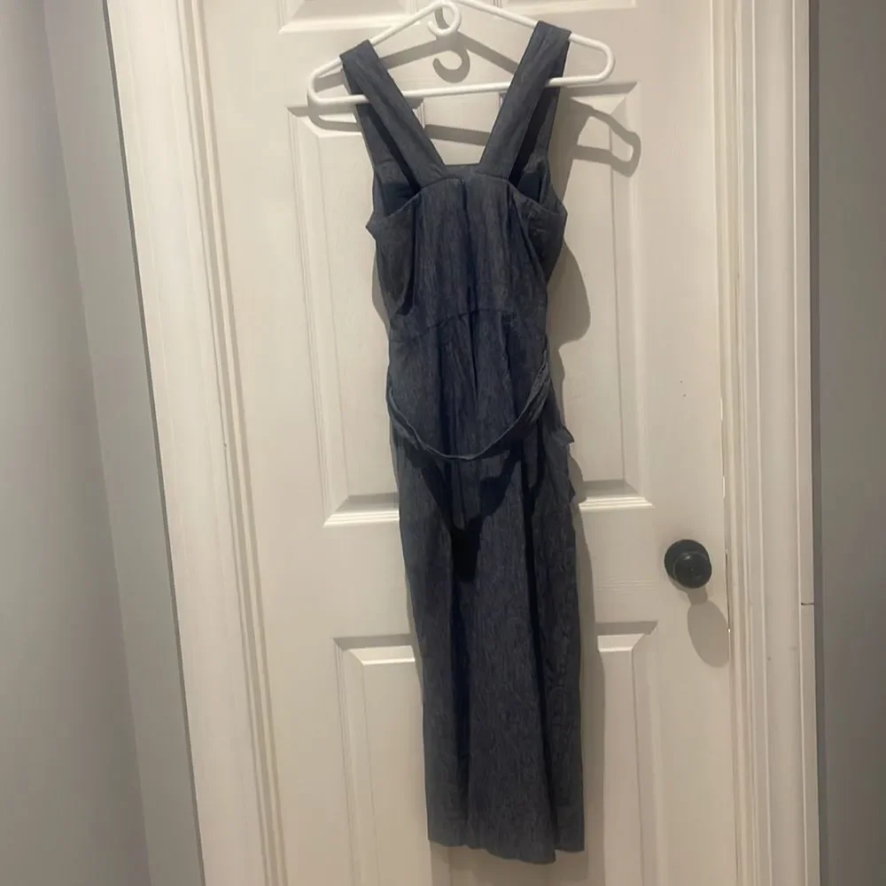 Banana Republic linen blend chambray jumpsuit SZ 0